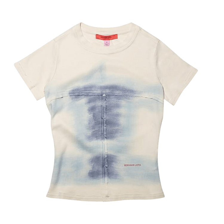 Eckhaus Latta Lapped Baby Tee "Oasis"