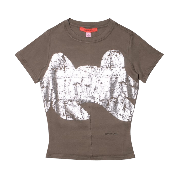 Eckhaus Latta Lapped Baby Tee "Reflector"