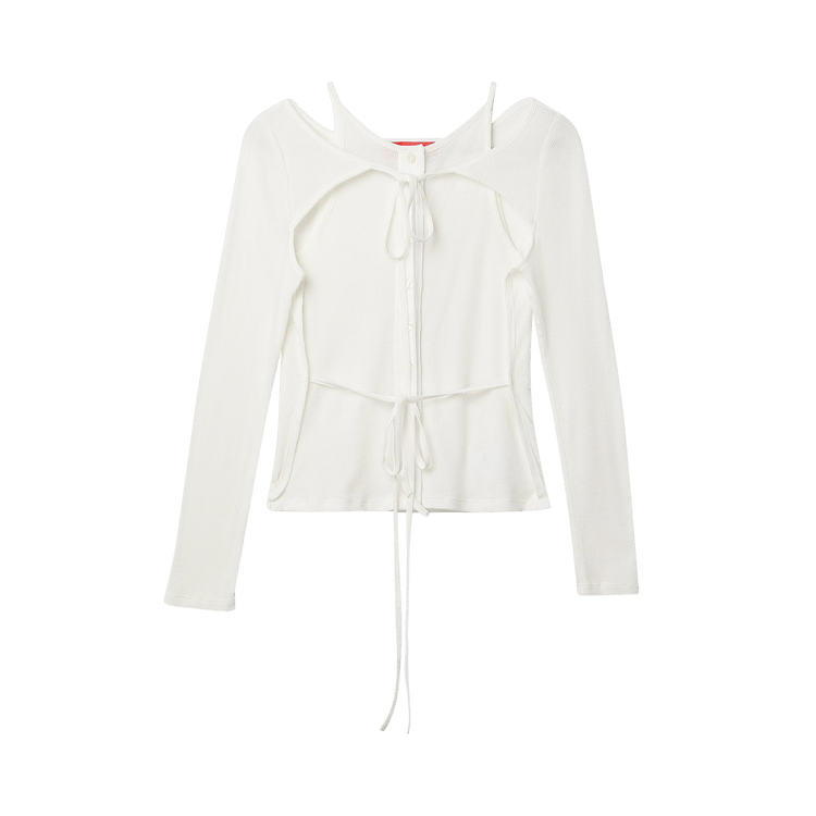 Eckhaus Latta Flip Top "Chalk"