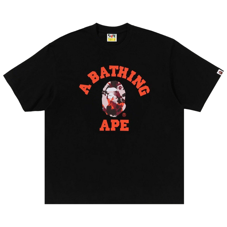 BAPE Map Camo College Relaxed Fit Tee "Black"