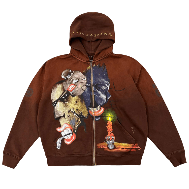 Cactus Jack by Travis Scott x Ecko Maintaining Zip Hoodie "Brown"