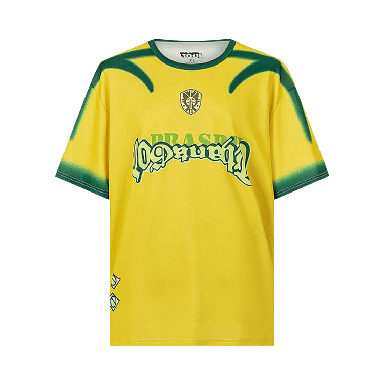 Cactus Jack by Travis Scott Brazil Soccer Jersey "Yellow"