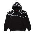 Supreme Shoulder Script Hooded Sweatshirt "Black"