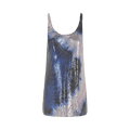 Rabanne Haut Tank Top "Blue Tie-Dye"
