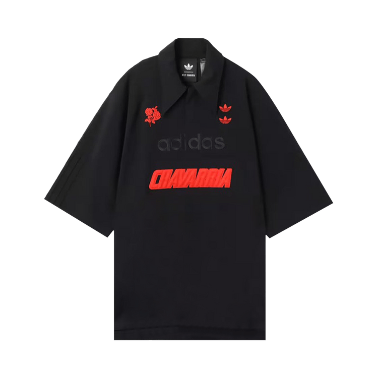 adidas x Willy Chavarria Logo Polo Shirt "Black"