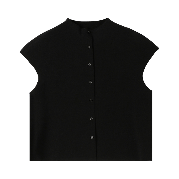Amomento Wholegarment Cap Sleeve Cardigan "Black"