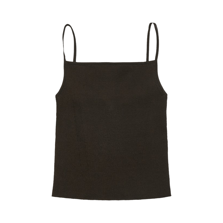 Amomento Knit Sleeveless Top "Brown"