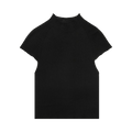 Amomento Wholegarment Cap Sleeve Knit Top "Black"