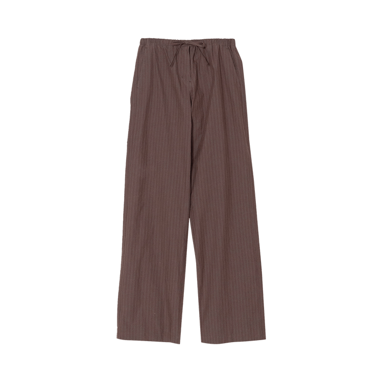 Amomento Stripe Banding Pants "Brown"