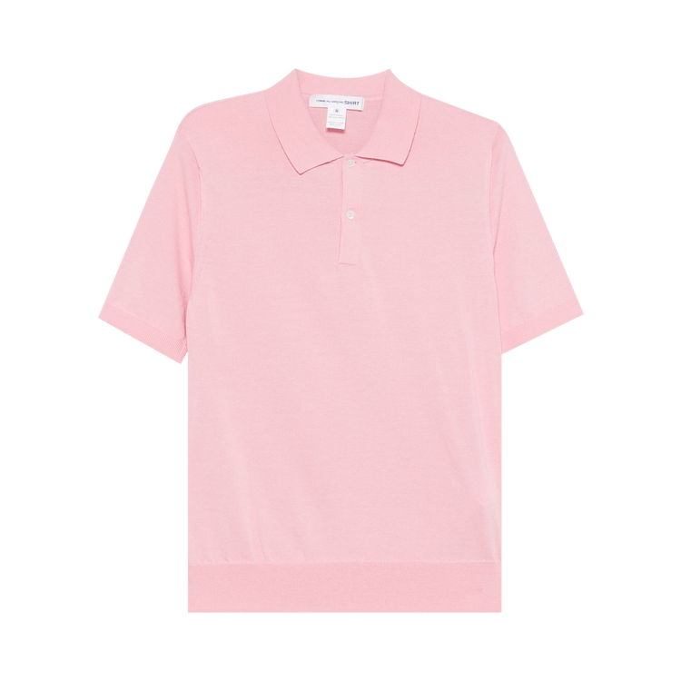 Comme des Garçons SHIRT Classic Knitted Polo Shirt "Pink"