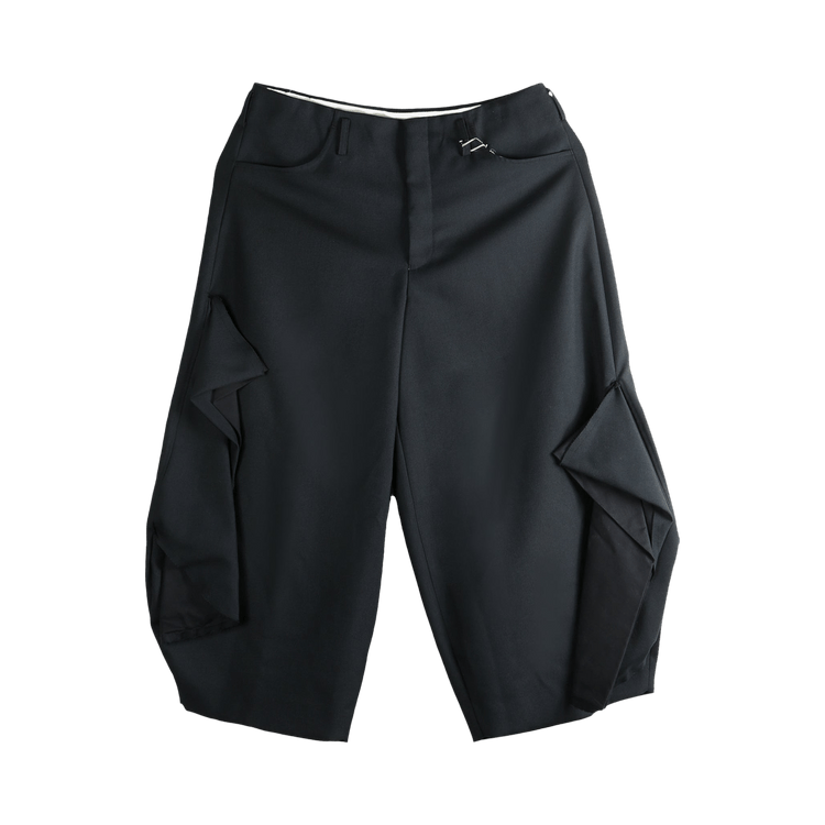 Comme des Garçons Homme Plus Irregular Wide-Leg Pants "Black"