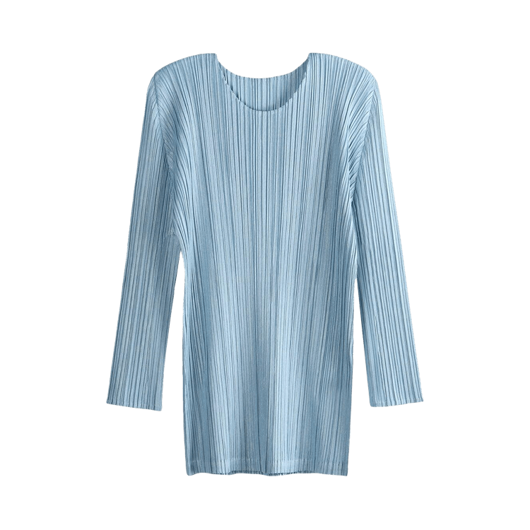 Pleats Please Issey Miyake Mellow Pleats Shirt "Blue Grey"