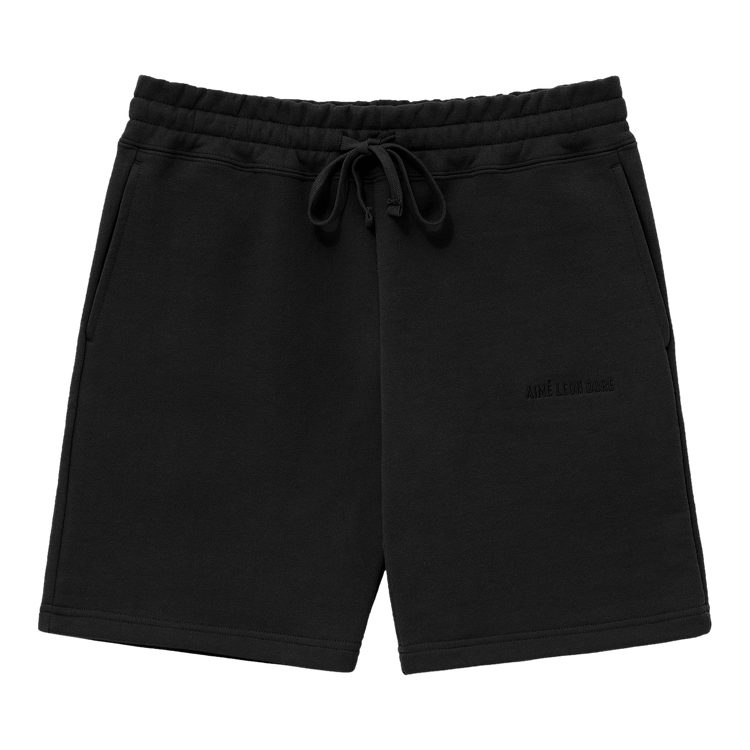 Aimé Leon Dore Tonal Logo Sweatshorts "Jet Black"