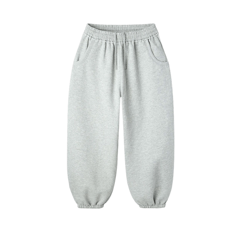GV Gallery Blank Scrunch Sweats "Heather Grey"
