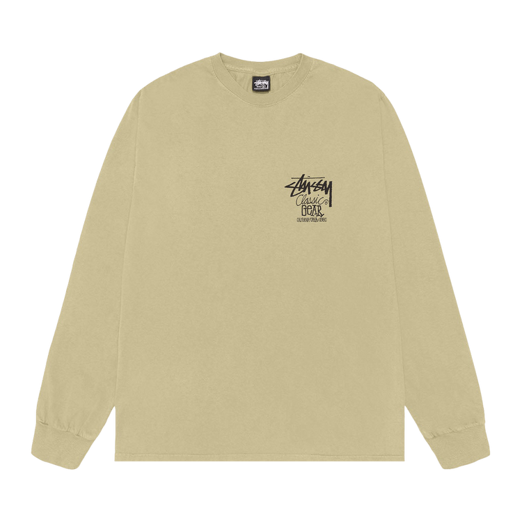Stussy Classic Gear Long-Sleeve Tee Pigment Dyed "Elm"