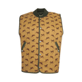Bode Crittendon Quilted Vest "Brown/Green"