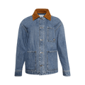 Bottega Veneta Padded Denim Jacket "Mid Blue"