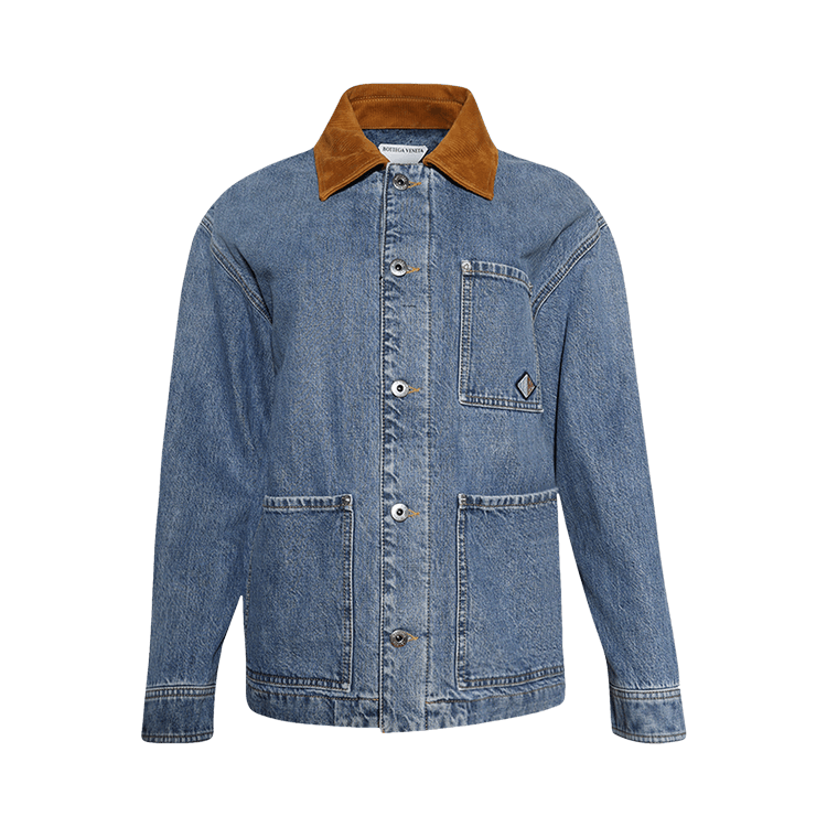 Bottega Veneta Padded Denim Jacket "Mid Blue"
