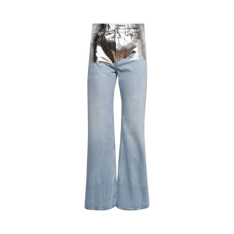 Rabanne Metallic Detailing Jeans "Light Blue Denim"