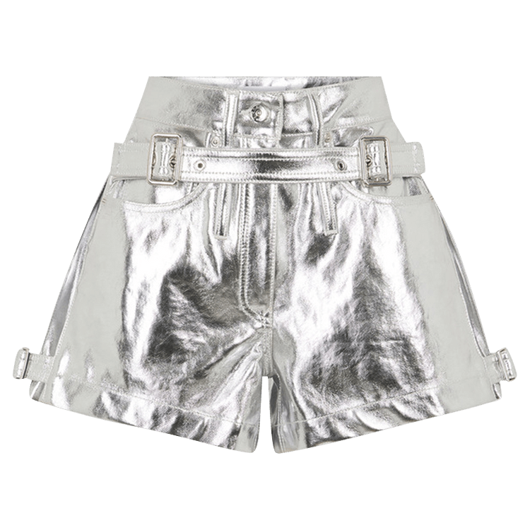 Rabanne Mini Shorts "Silver"