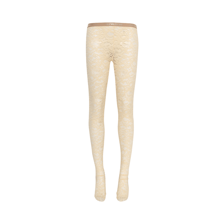 Valentino Logo Waistband Lace Detailed Tights "Betulla"