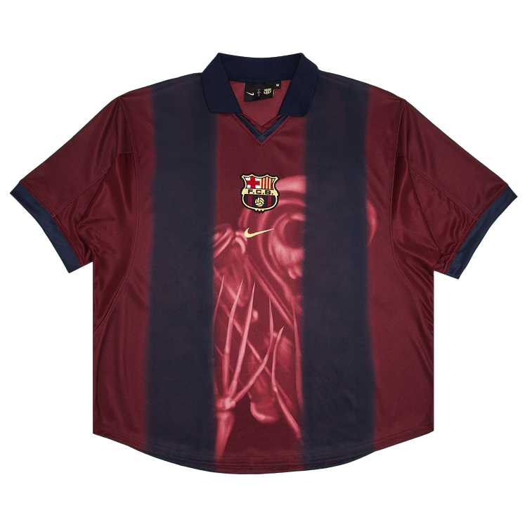 Nike FC Barcelona x Cactus Jack Retro 2000/01 Home Skeleton Jersey "Red/Blue"