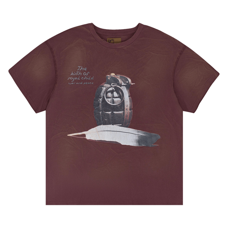 Birth Of Royal Child Block Rockin Beats Vintage T-Shirt "Burgundy"