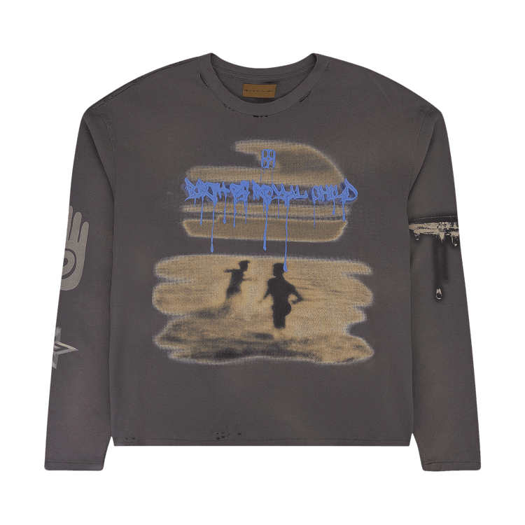 Birth Of Royal Child Sunset Printed Long-Sleeve T-Shirt "Black"