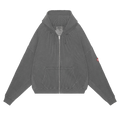 Cav Empt Overdye Wide Rib Cut Zip Hoodie "Charcoal"
