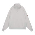 Cav Empt Layered Gauze Half Zip Sweatshirt "Grey"