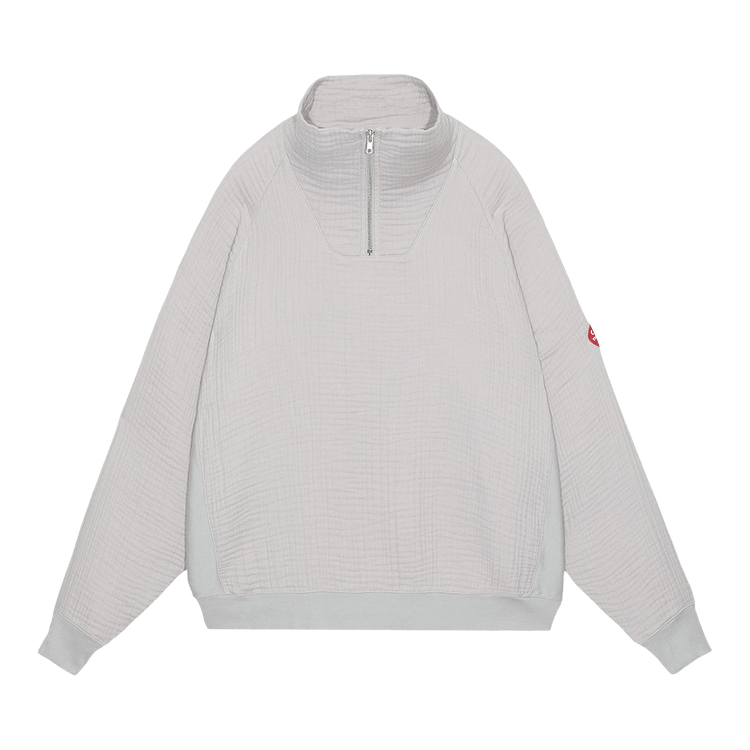 Cav Empt Layered Gauze Half Zip Sweatshirt "Grey"