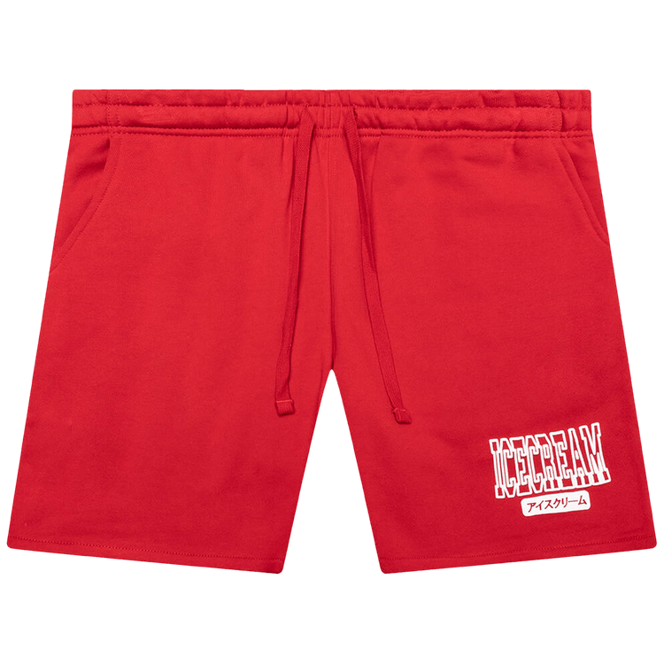 Icecream College Sweatshorts "Haute Red"