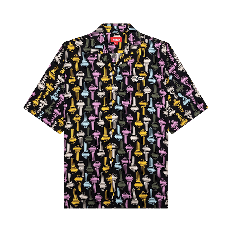 Icecream Keys Short-Sleeve Woven Shirt "Black"