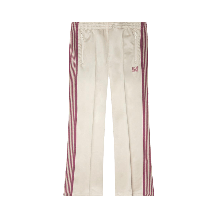 Needles Poly Smooth Boot-Cut Track Pant "Ivory"
