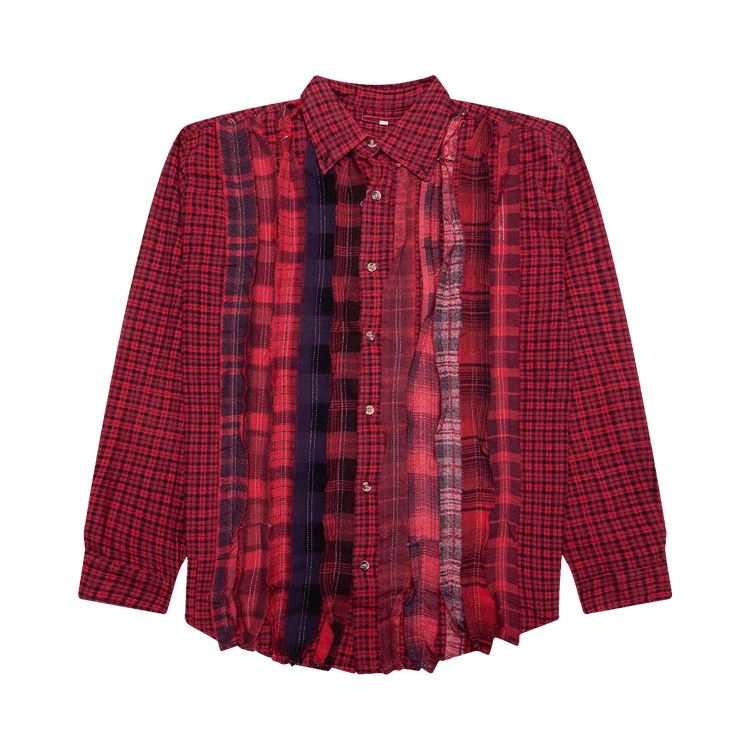 Needles Ribbon Over Dye Flannel Shirt "Assorted"