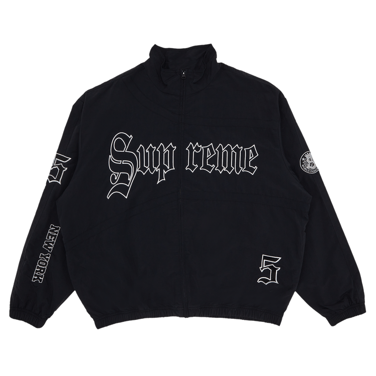 Supreme Old English Track Jacket "Black"