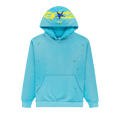 Sp5der Heavy Web Hoodie "Cyan"
