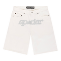 Sp5der V3 Logo Denim Short "White"