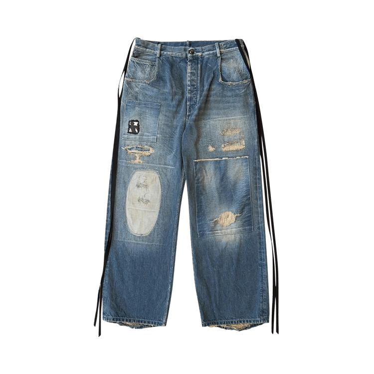 Ann Demeulemeester Olan 5-Pockets High Comfort Trousers "Blue"