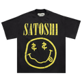 Satoshi Nakamoto Smiley Tee "Black"
