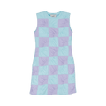 Coperni Patchwork Embroidered Jersey Dress "Blue"