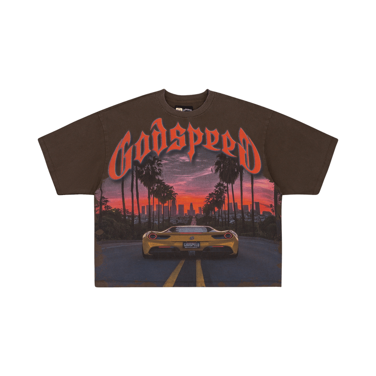 Godspeed Sunset Boulevard T-Shirt "Brown"