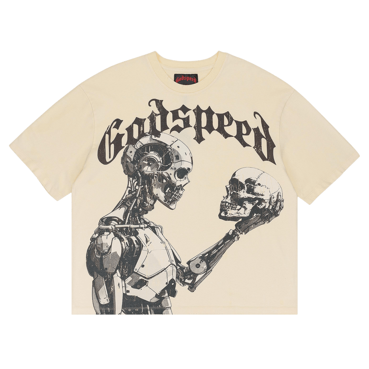 Godspeed Mankind Vs All T-Shirt "Bone/Red"
