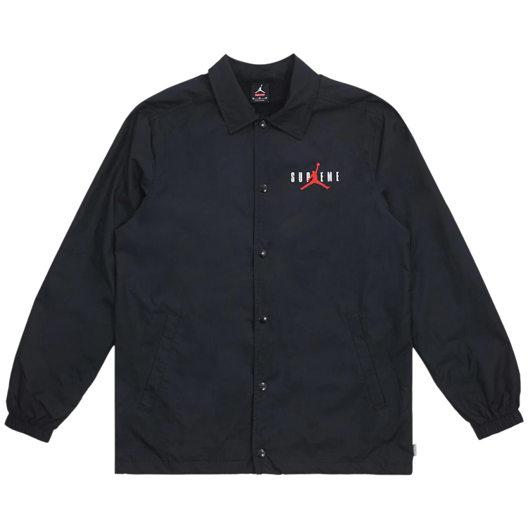 Supreme x Air Jordan Coaches Jacket "Black"