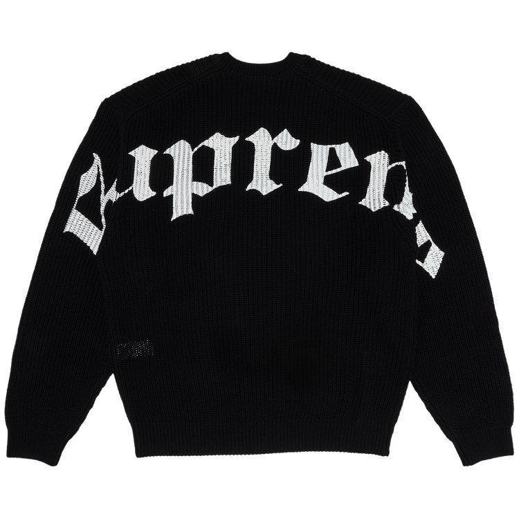 Supreme Old English Printed Sweater "Black"