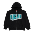 Supreme x Damien Hirst Zip Up Hooded Sweatshirt "Black"