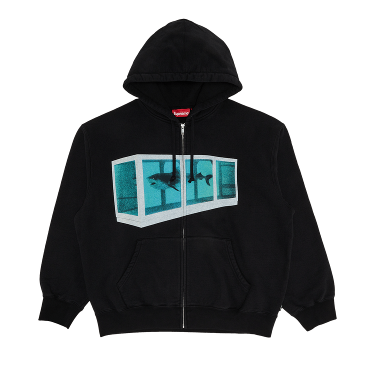 Supreme x Damien Hirst Zip Up Hooded Sweatshirt "Black"