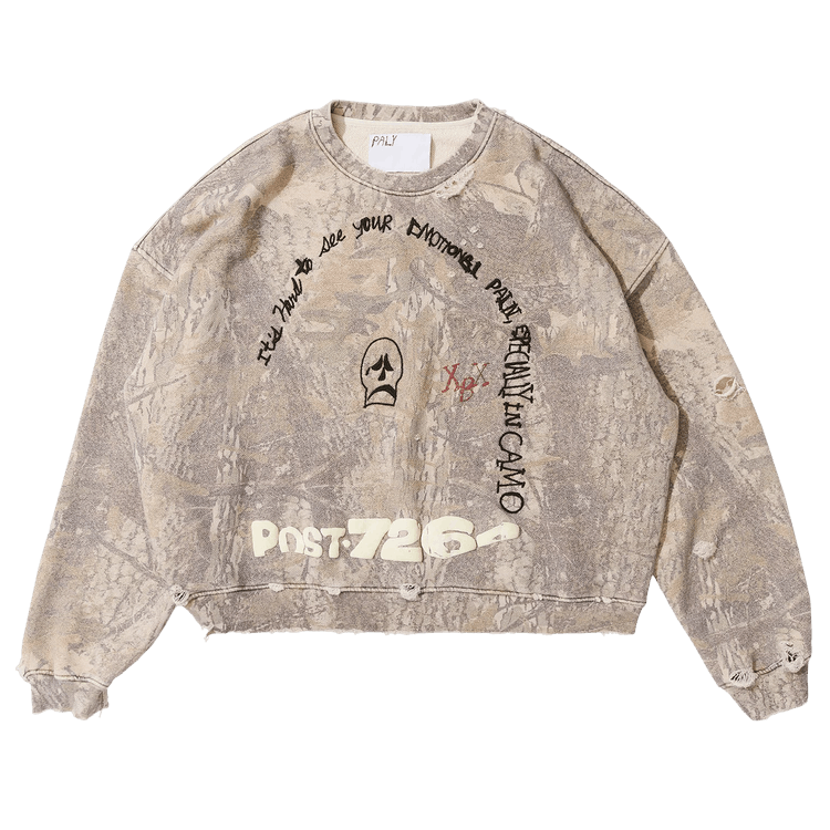 Paly Hollywood Emotional Pain Crewneck "Camo"