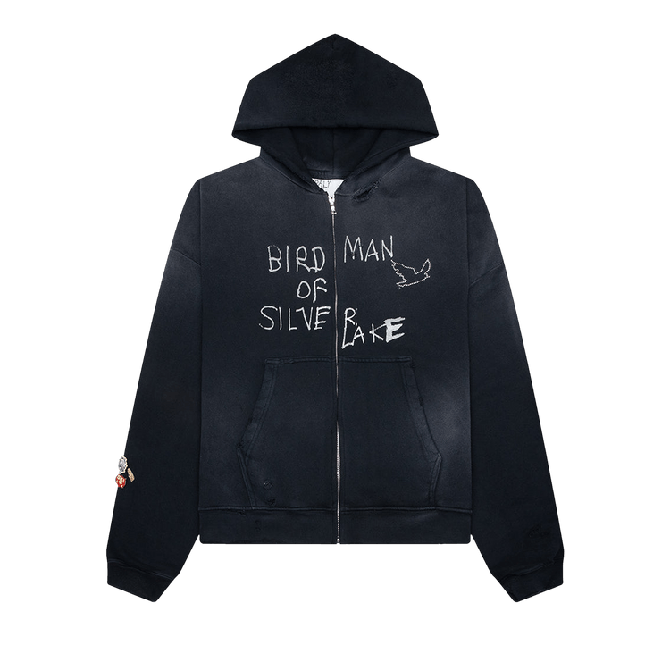 Paly Hollywood Birdman Of Silver Lake Hooded Sweatshirt "Vintage Black"