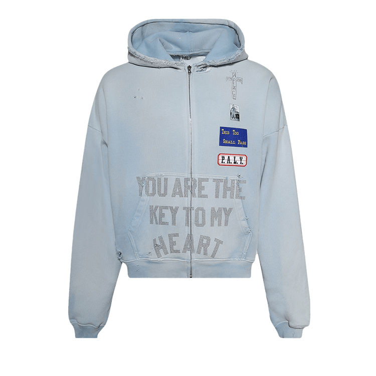 Paly Hollywood Zanucks Zip Hooded Sweatshirt "Baby Blue"